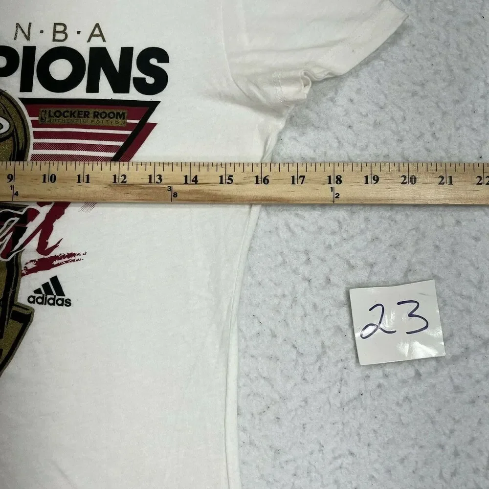 Adidas NBA Miami Heat Women's Medium Slim Fit 2012 Locker Room Champions T Shirt - Picture 11 of 12